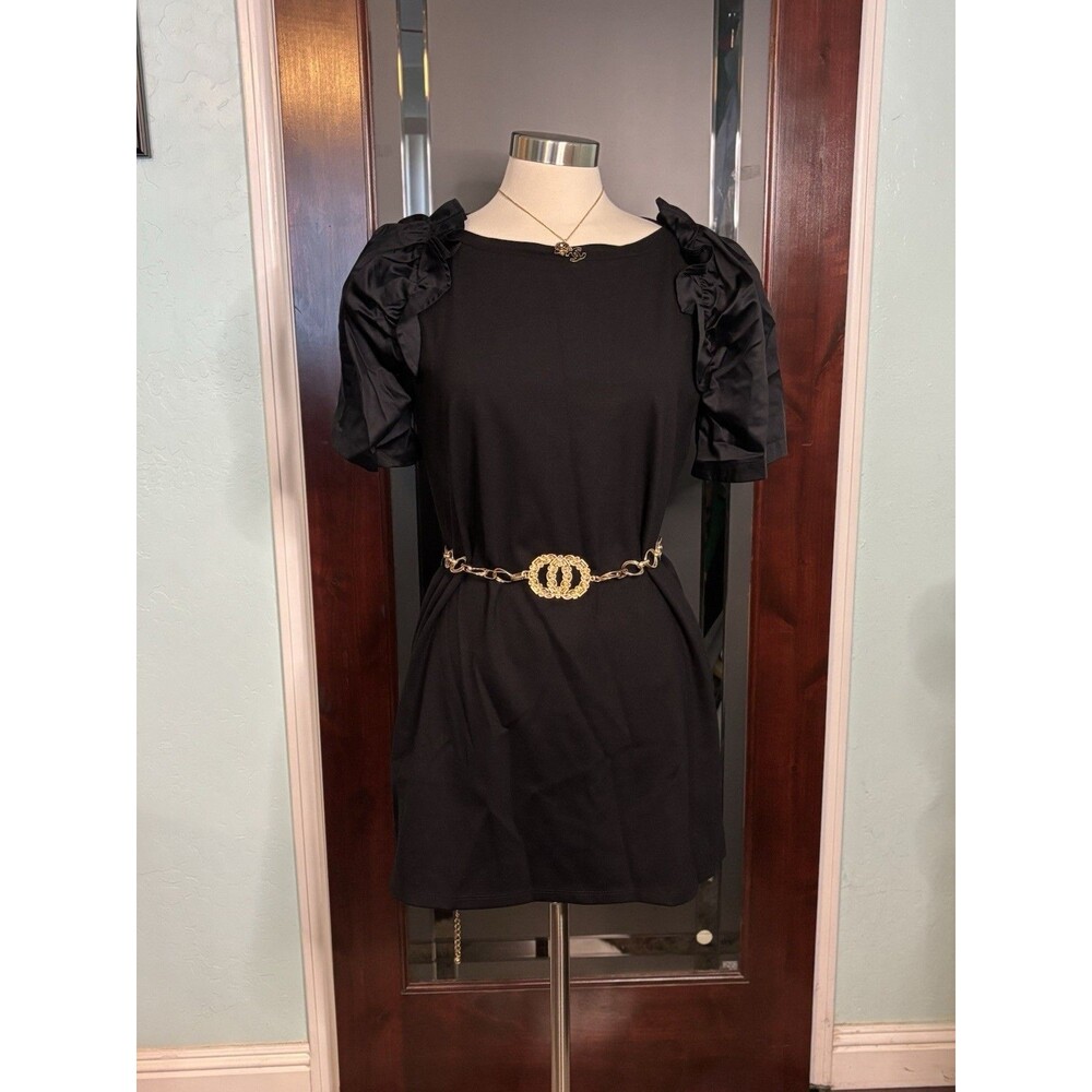 New Adeam LUXURY BRAND Women’s Black Versatile Dress LBD Size Large Style 4894